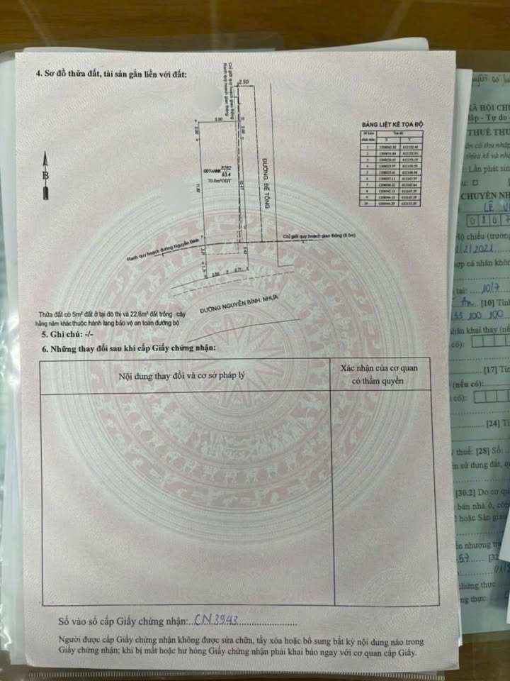 Bán đất 2 mặt đường Nguyễn Bính, Dĩ An 93m² giá 5 tỷ - Cơ hội đầu tư hấp dẫn!