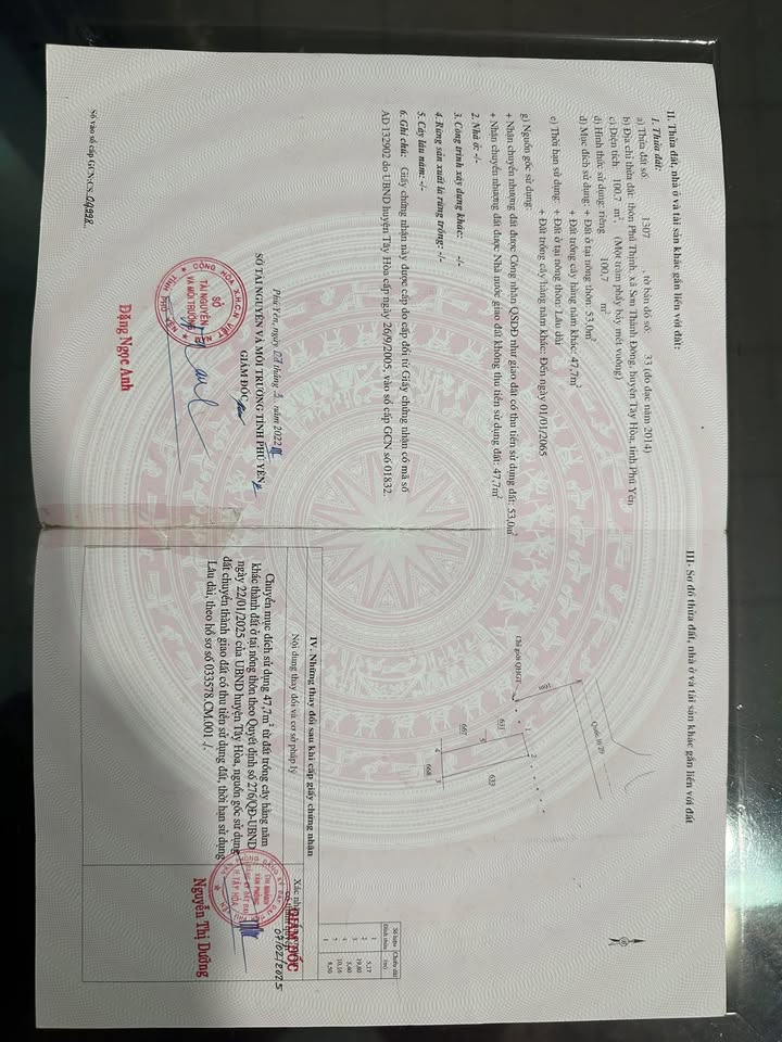 Đất thổ cư 104m² tại Quốc lộ 29, xã Sơn Thành Đông - Giá thương lượng hấp dẫn!