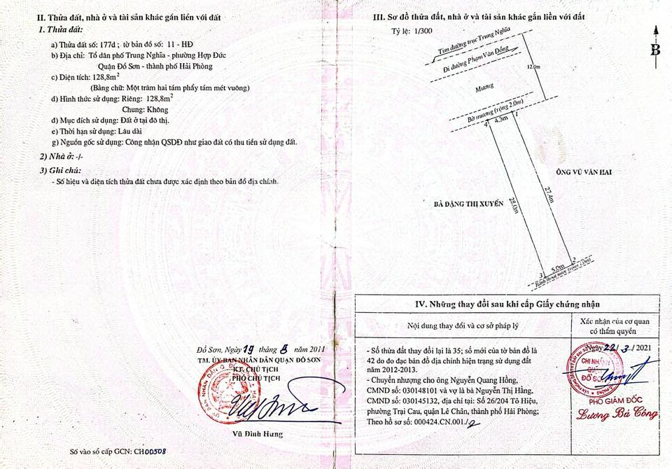 Đất nền Đồ Sơn 128.8m² giá chỉ 2 triệu/m² - Cơ hội đầu tư lý tưởng!