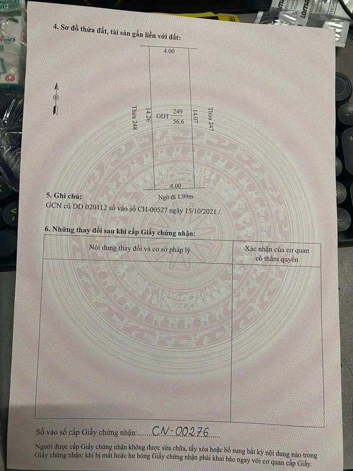 Đất nền chính chủ 56,6m² tại khu 6 phường Việt Hoà - 900 triệu, sẵn sàng giao dịch!