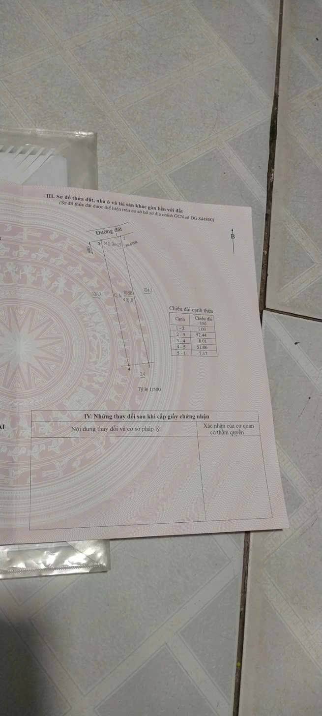 Đất nền Tân Hiệp 416m² giá 1 tỷ - Cơ hội đầu tư hấp dẫn!