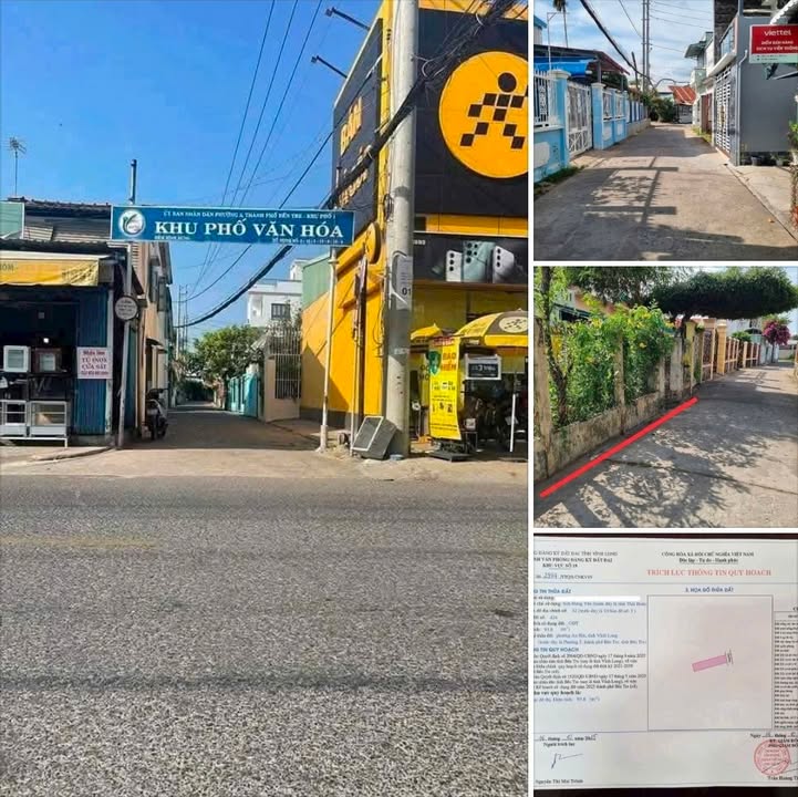 Đất nền Phường 5 Bến Tre 94m² giá 1.68 tỷ - Sổ đỏ chính chủ, thổ cư 100%