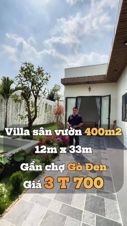 Villa sân vườn Bến Lức 400m² giá 3,7 tỷ - Chính chủ bán gấp!