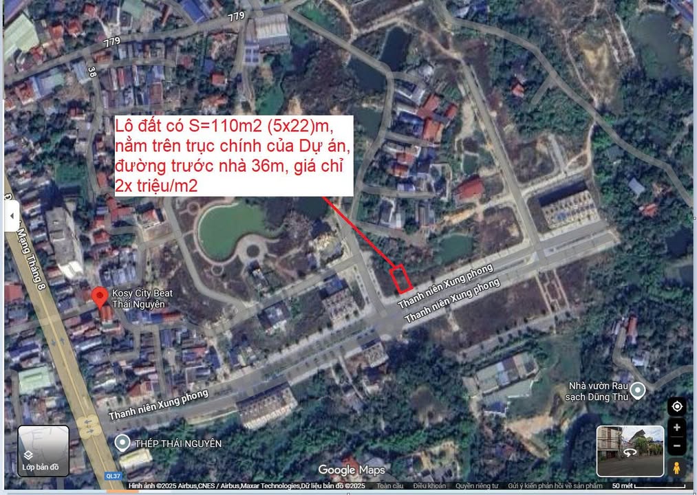 Đất nền dự án Kosy Gia Sàng 110m² giá chỉ 2.2 tỷ - Cơ hội đầu tư hấp dẫn!