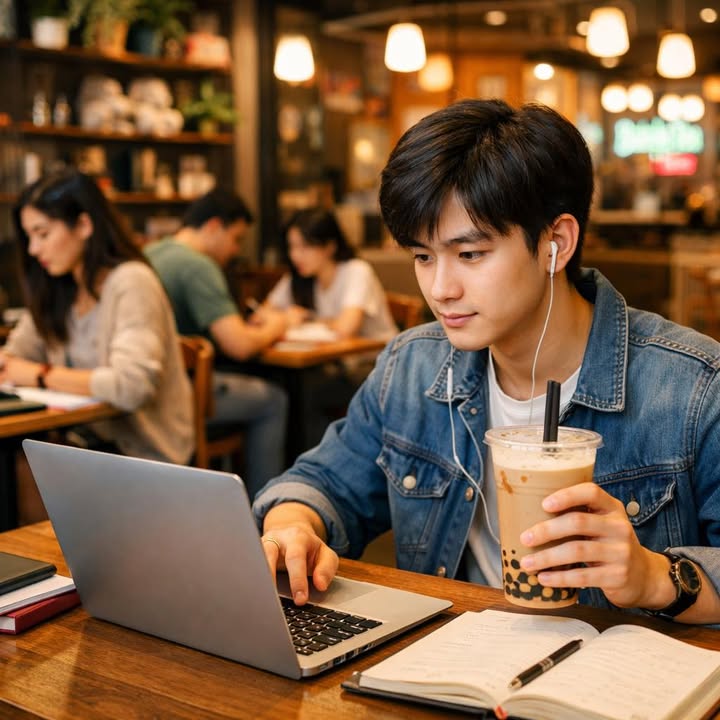 Quán trà sữa, cà phê 24/7 Hòa Khánh - Sang nhượng giá tốt, lợi nhuận ngay!