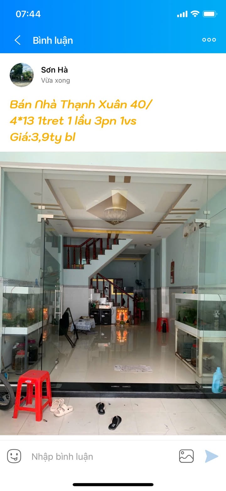 Nhà phố Thạnh Xuân, Quận 12, 52m² giá 3.9 tỷ - Mặt tiền thuận tiện kinh doanh!