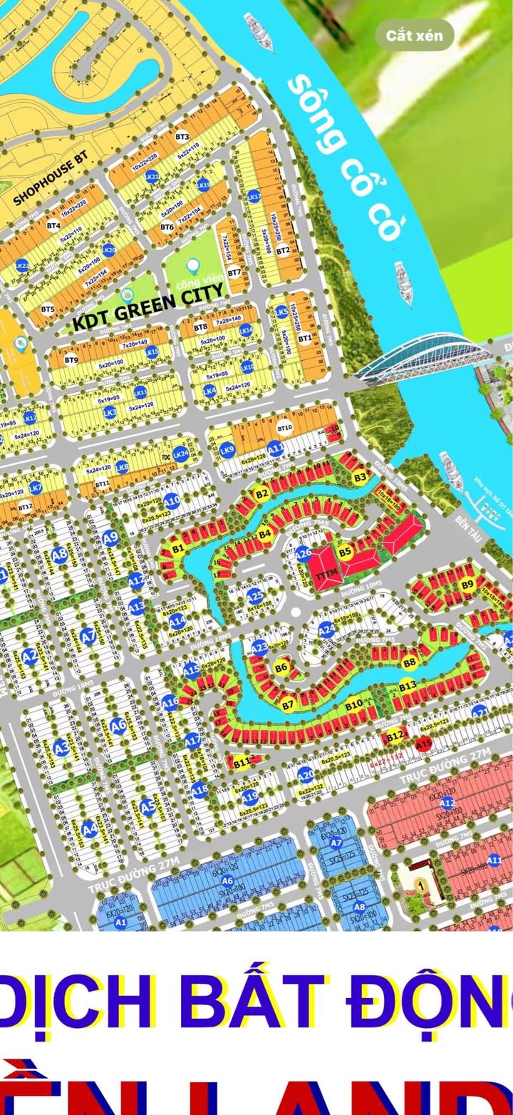 Bán đất KĐT Sentosa Riverside Điện Ngọc 185m² giá 5.55 tỷ - Vị trí đắc địa gần bãi tắm Viêm Đông!