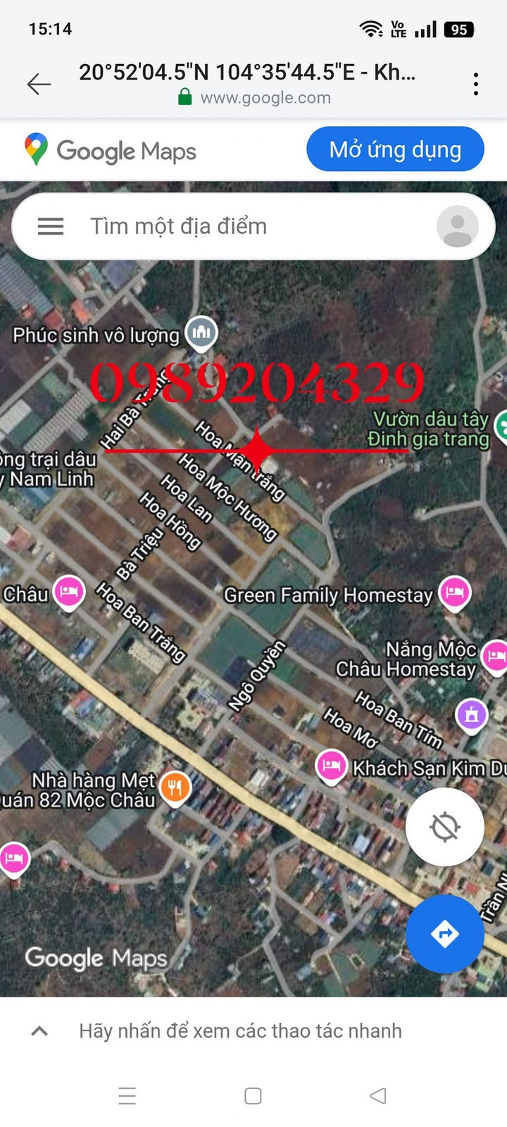 Đất thổ cư Mộc Châu 116m² giá 1.83 tỷ - Cơ hội đầu tư không thể bỏ lỡ!