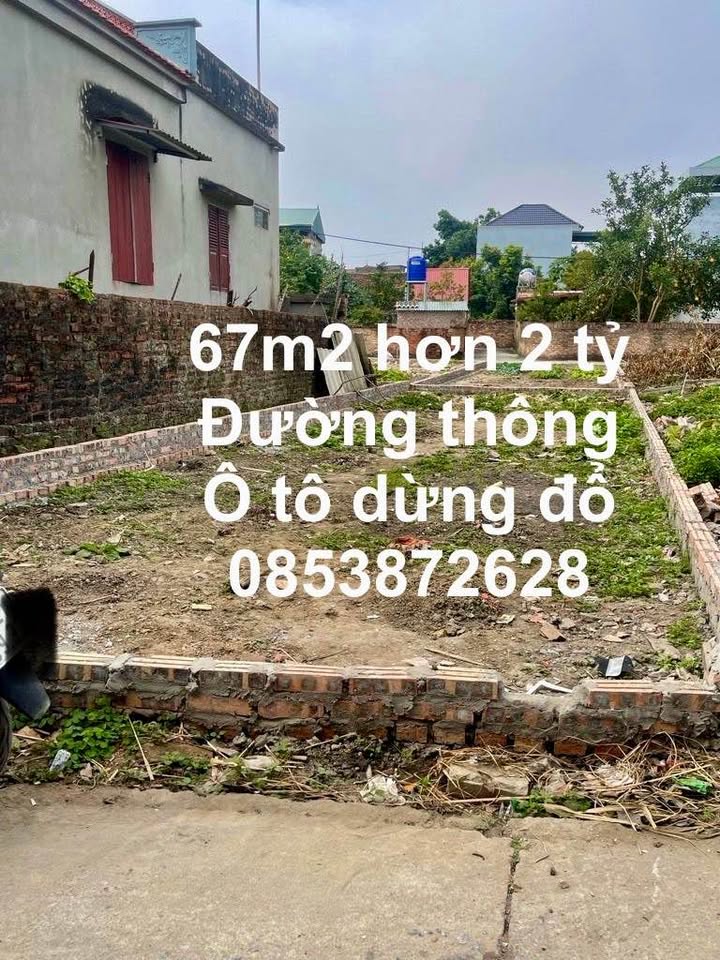 Đất Ninh Xá 67m² giá 2 tỷ - Đầu tư sinh lời ngay trung tâm!