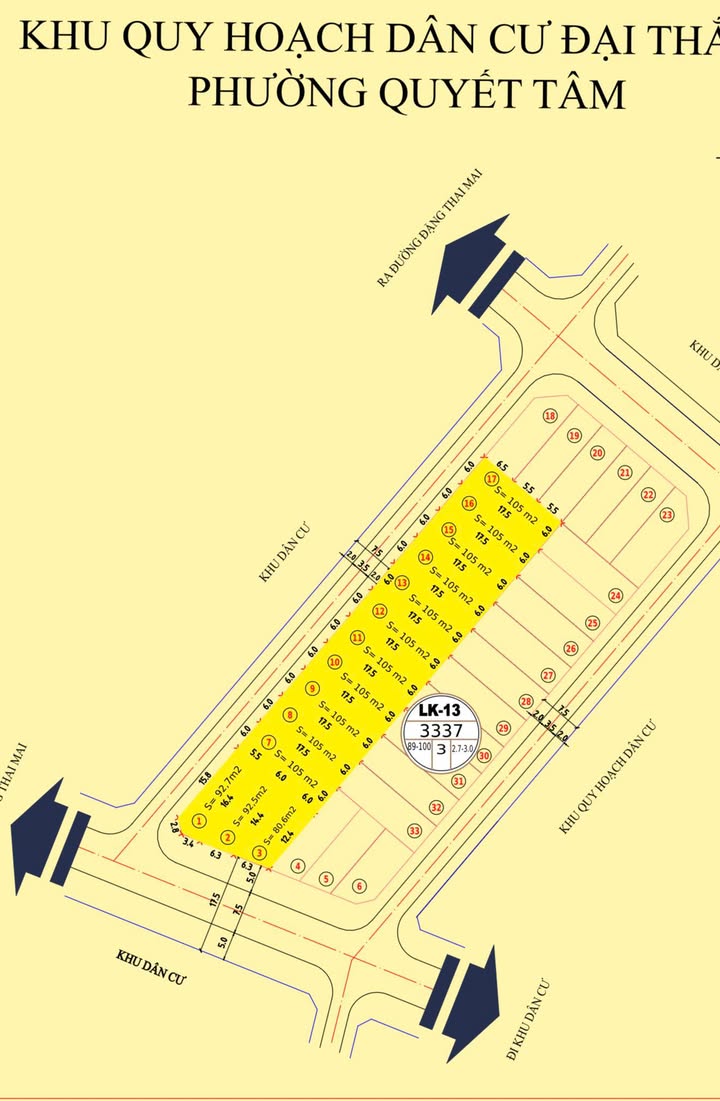 Đất nền khu dân cư Đại Thắng, Sơn La 105m² giá 1.3 tỷ - Đầu tư sinh lời ngay!