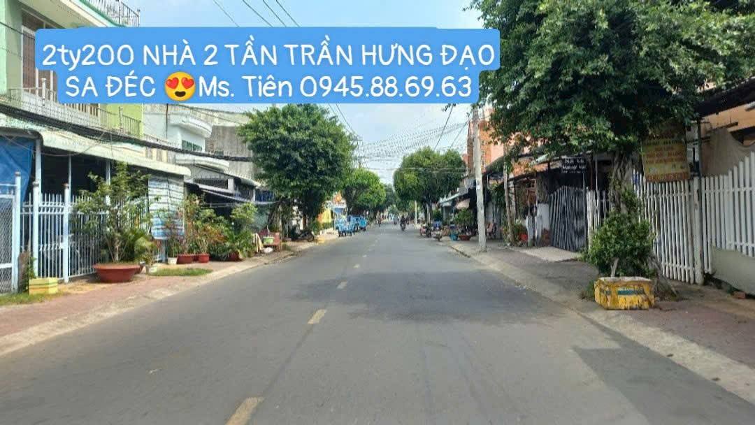 Nhà mặt tiền Trần Hưng Đạo, Sa Đéc 32m² giá 2.2 tỷ - Thích hợp kinh doanh!