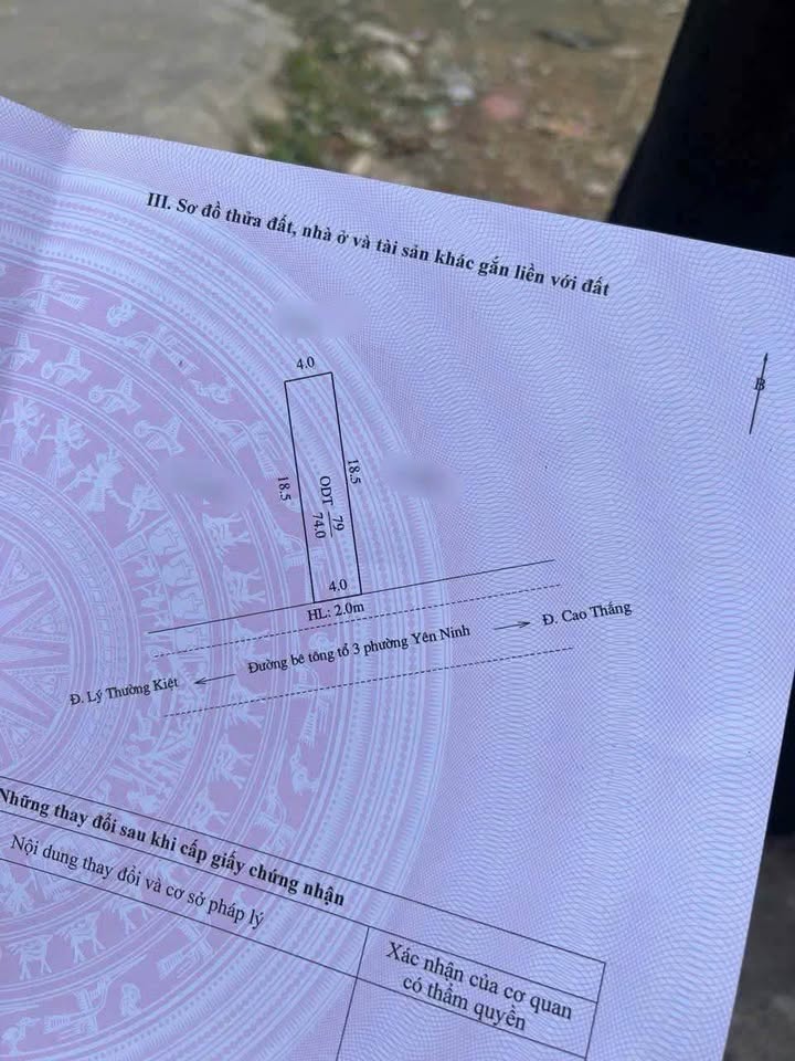 Đất thổ cư tại ngõ Lý Thường Kiệt, Yên Bái 74m² giá 1 tỷ - Đầu tư sinh lời ngay!