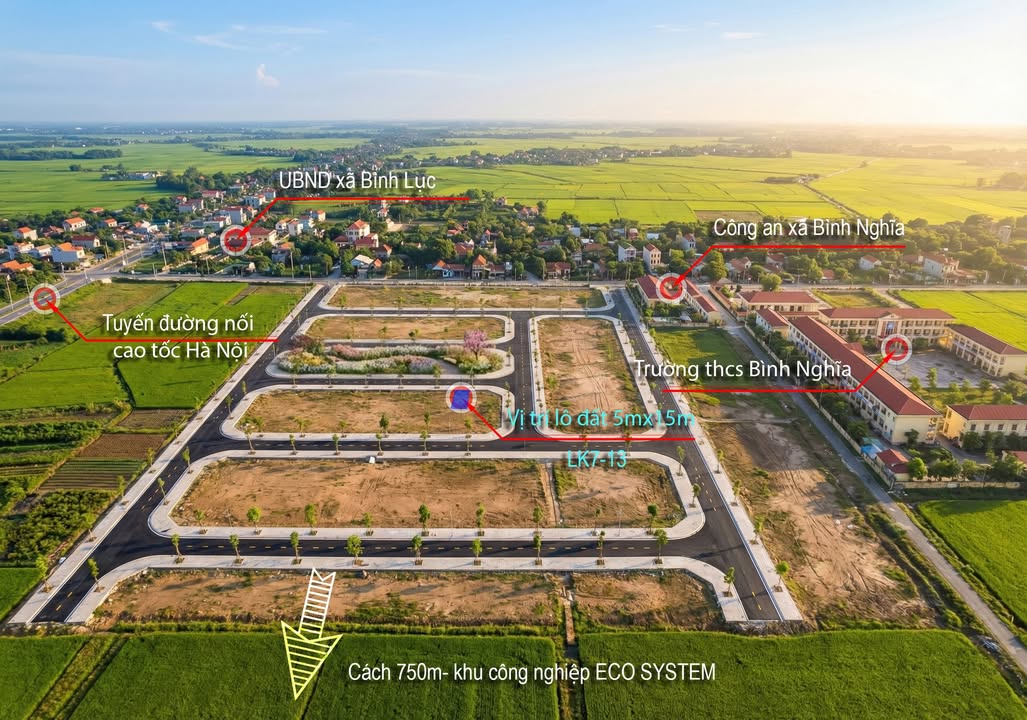 Đất nền Bình Nghĩa, Bình Lục, 75m² giá 1.8 tỷ - Đầu tư sinh lời cao!