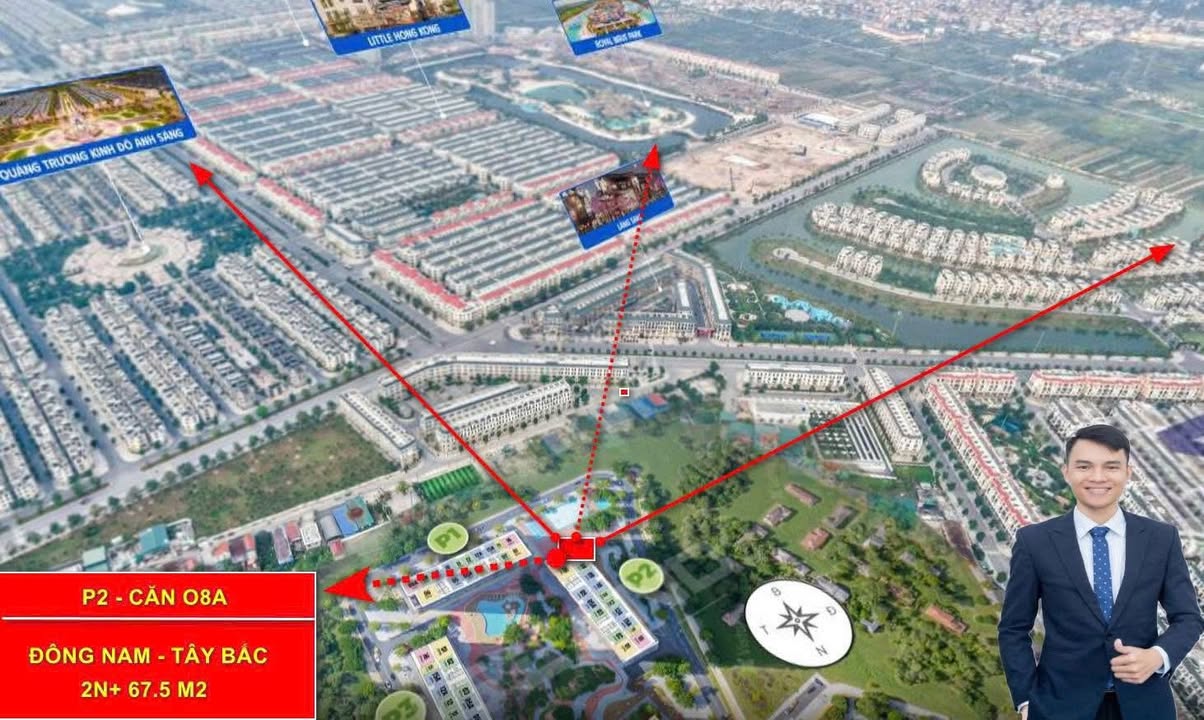 Căn hộ chung cư The ParkLand Văn Giang 67m² giá 3 tỷ - View biệt thự đảo và pháo hoa tuyệt đẹp!