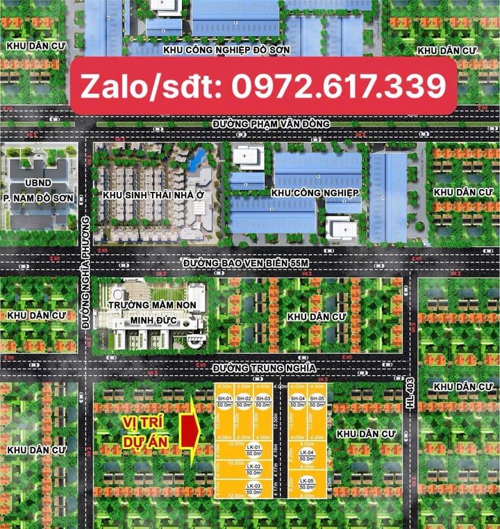 Đất nền Đồ Sơn 50m² giá 1 tỷ - Cơ hội đầu tư sinh lời cao!