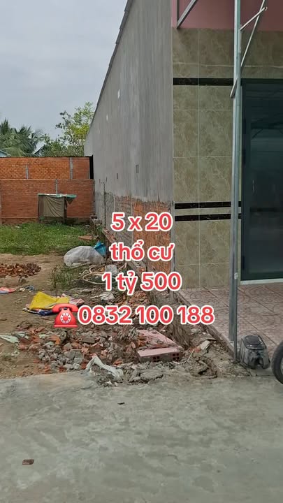 Đất nền Rạch Ngã Bát, Long Tuyền, Cần Thơ 100m² - Sổ hồng thổ cư, giá chỉ 1.5 tỷ!