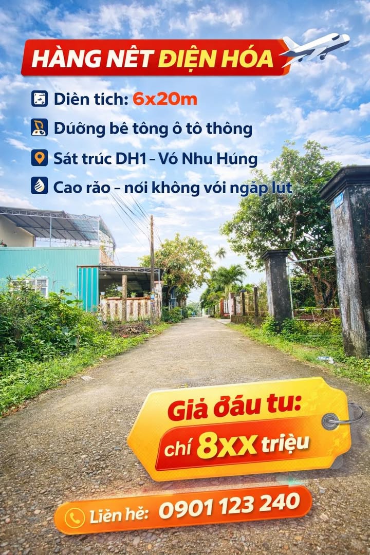 Đất nền đường Võ Như Hưng, Đà Nẵng 120m² - Vị trí đẹp, đầu tư sinh lời!