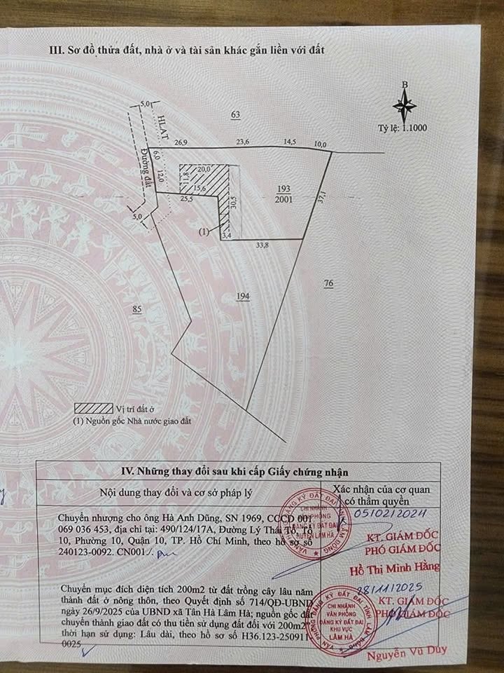 Đất nền thôn Nhân Hòa, Tân Hà 720m² chỉ 1.35 tỷ - Đầu tư sinh lời ngay!