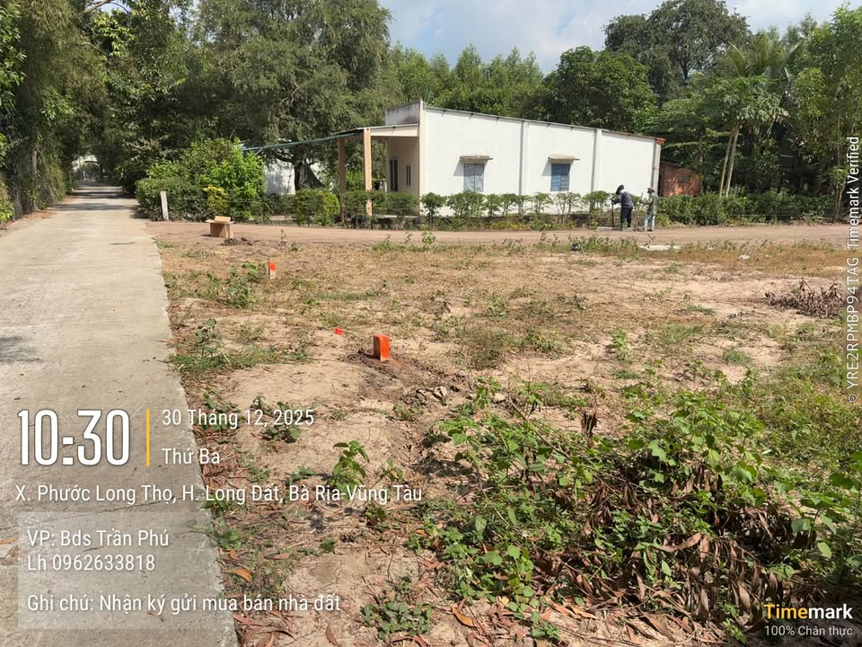 Đất nền Phước Long Thọ, Bà Rịa - Vũng Tàu 165m² giá 600 triệu - Đầu tư sinh lời ngay!