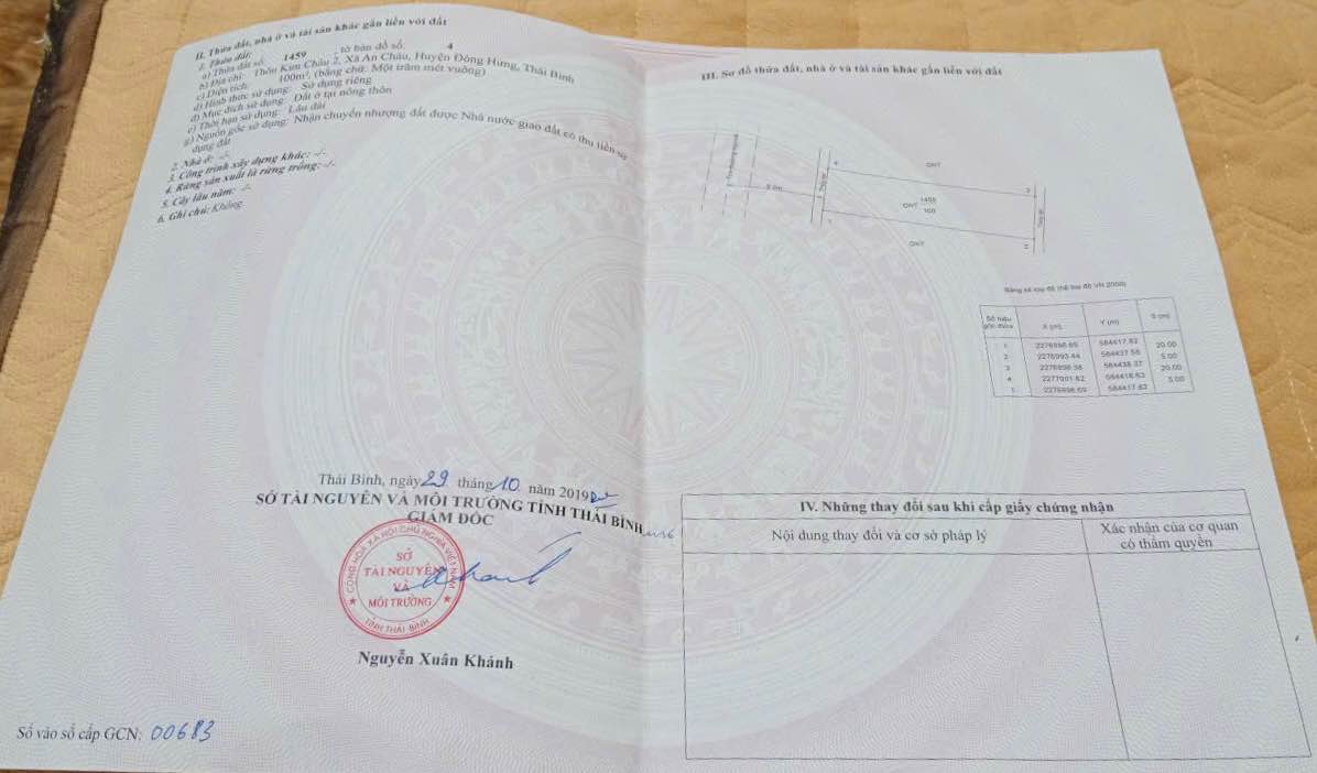 Đất nền An Châu Đông Hưng 100m² - Đầu tư sinh lời tiềm năng