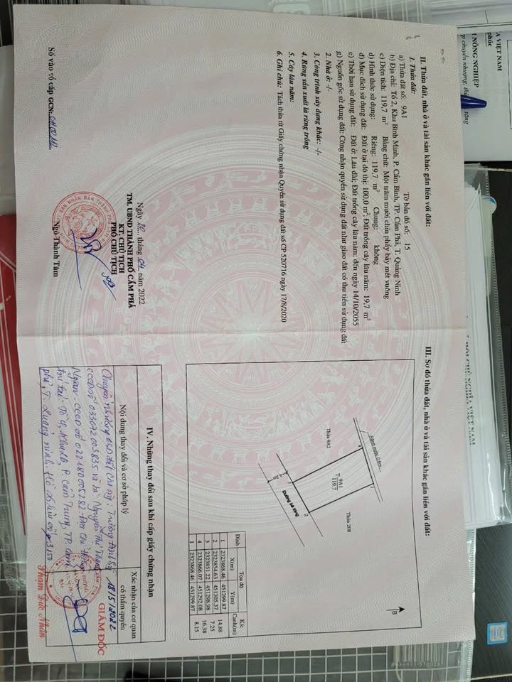 Đất nền Cẩm Bình 119m² giá 2.15 tỷ - Phù hợp xây nhà mái thái!