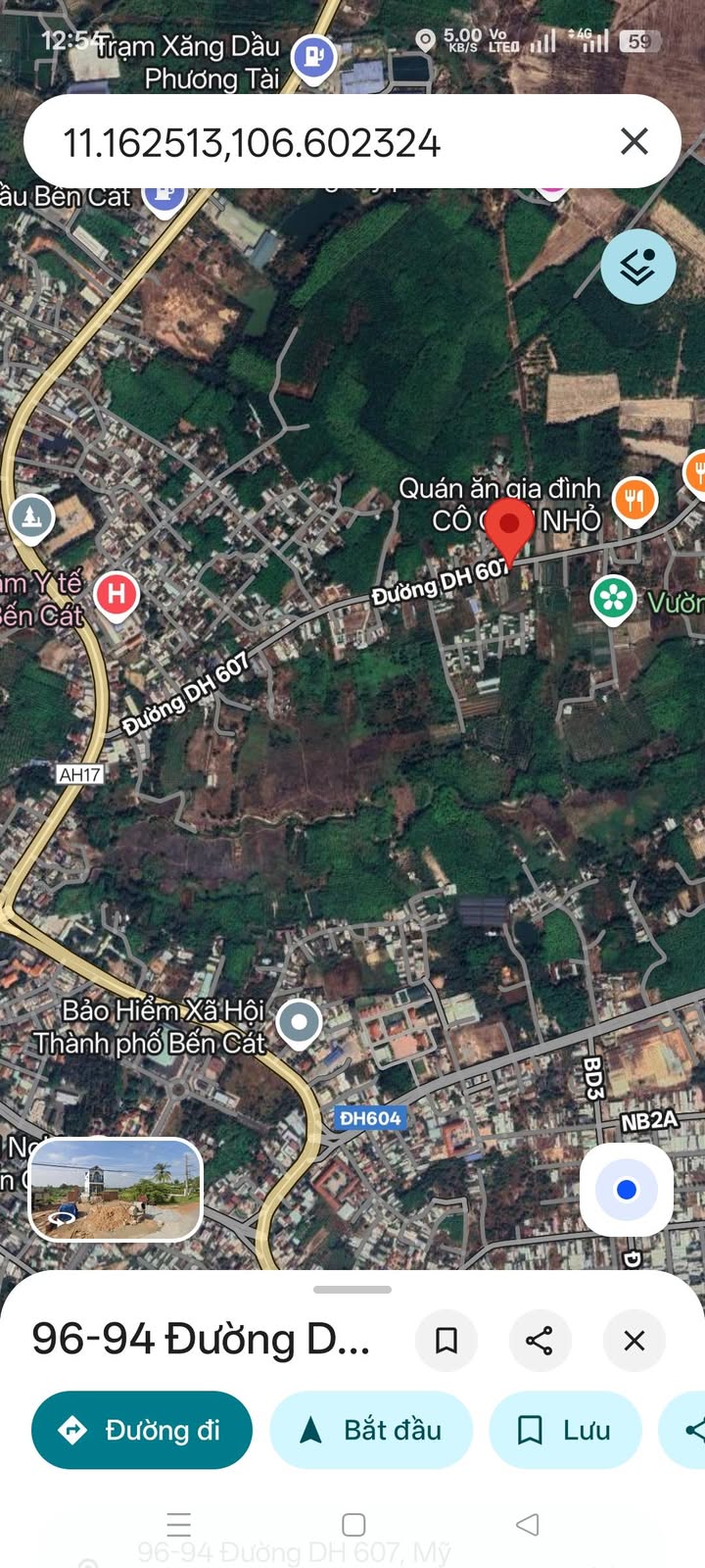 Đất nền Bến Chà Vi, Bến Cát 620m² giá 3 tỷ - Đầu tư sinh lời hấp dẫn!