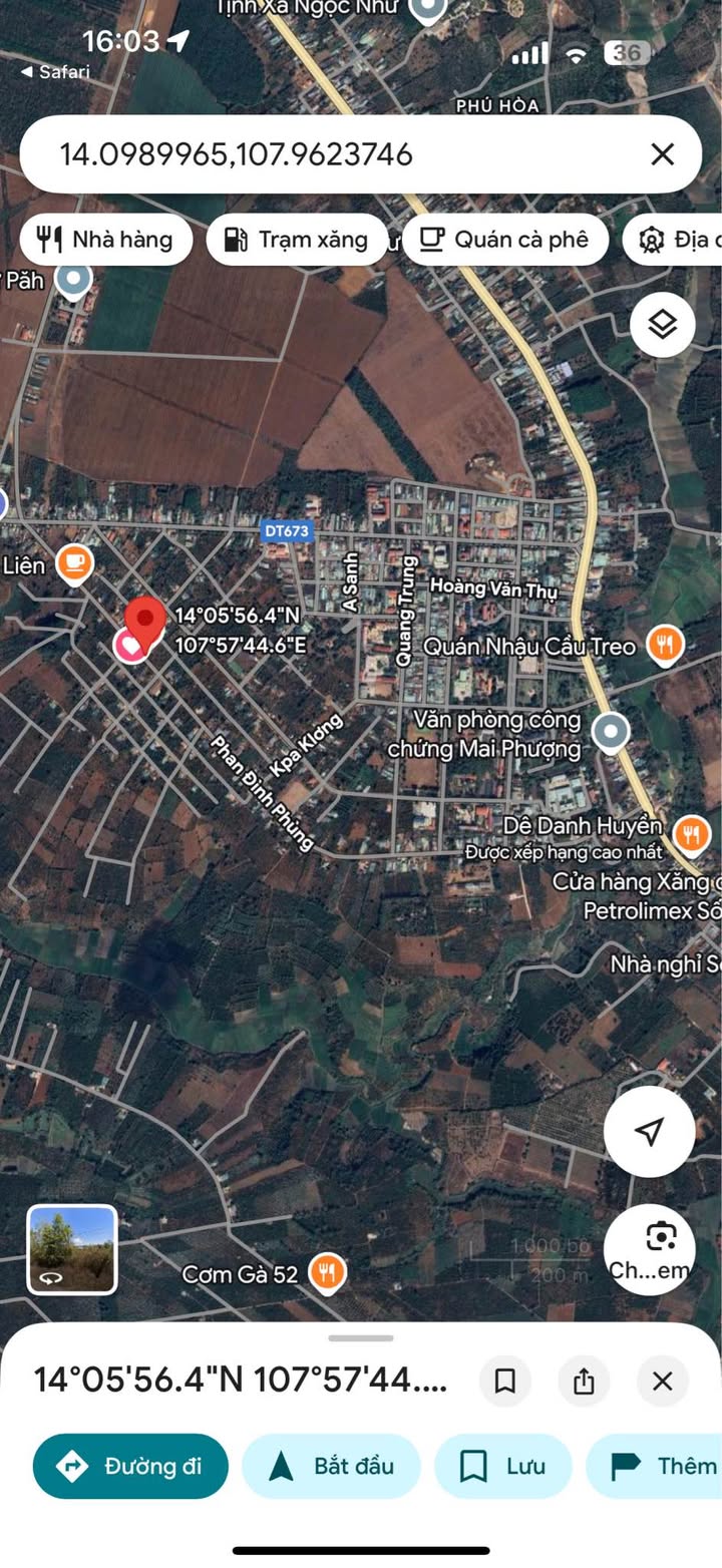 Đất nền mặt tiền Phan Đình Phùng, Pleiku 1275m² giá chỉ từ 100 triệu/m² - Cơ hội đầu tư hấp dẫn!