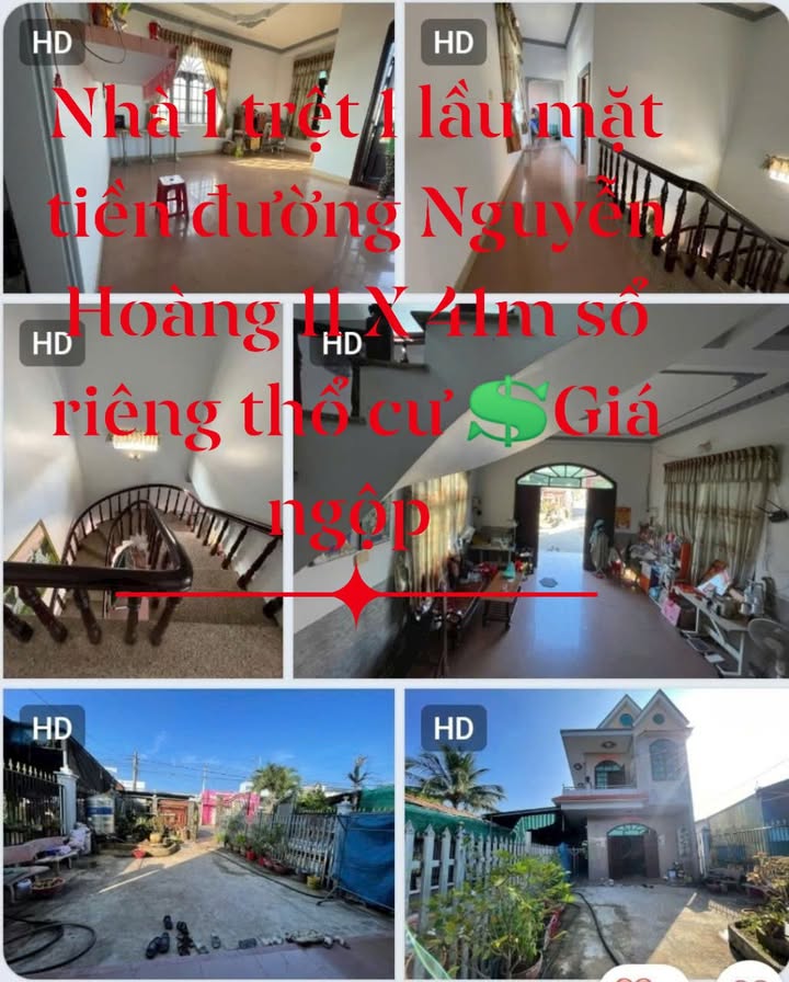 Nhà 1 trệt 1 lầu mặt tiền Nguyễn Hoàng 451m² - Cơ hội đầu tư tuyệt vời!
