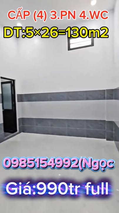 Nhà cấp 4 xã Hưng Long, Bình Chánh 130m² giá 990 triệu - Bán gấp trước Tết!
