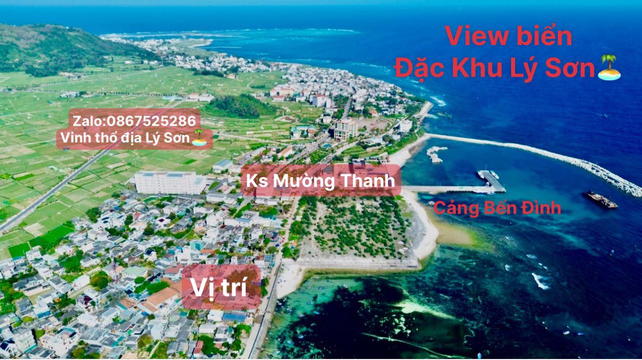 Đất nền An Vĩnh Lý Sơn 480m² giá 8 tỷ - Vị trí đẹp, tiềm năng phát triển du lịch!