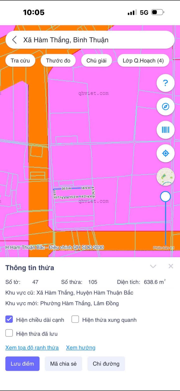 Đất nền Phường Hàm Thắng 800m² giá 3.4 tỷ - Mặt tiền Bê tông quy hoạch chuẩn