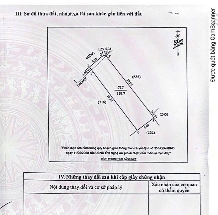 Lô đất Vinh Tân 119,7m² giá 3.7 tỷ - Sổ đỏ chính chủ, đường ô tô tránh nhau!