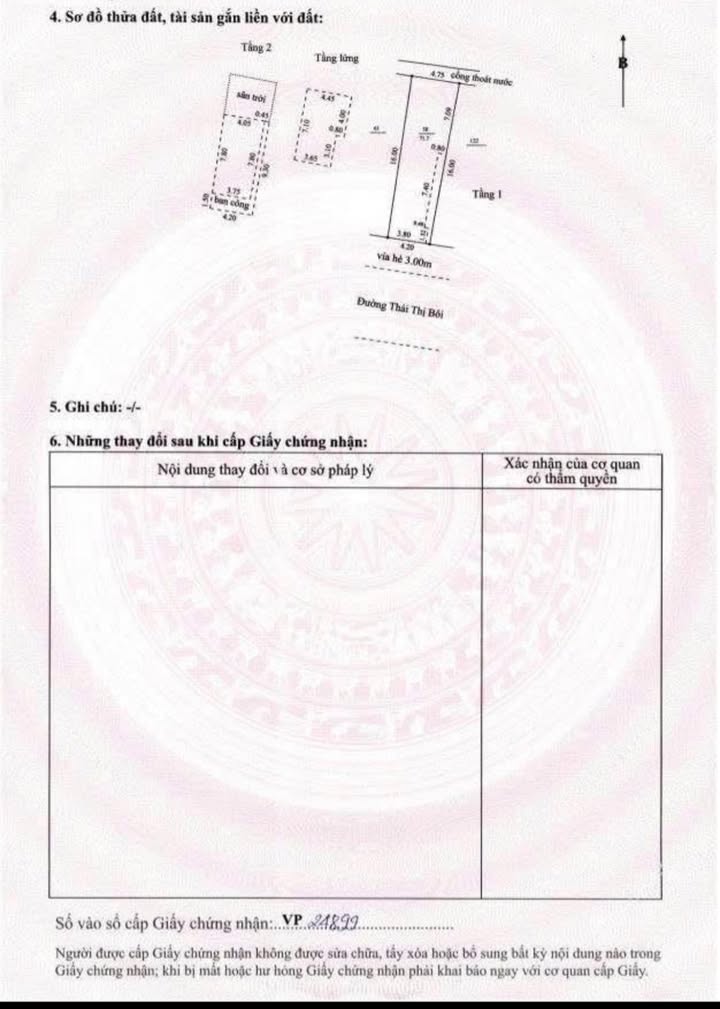 Nhà mặt tiền Thái Thị Bôi, Đà Nẵng - 71.7m² giá 7 tỷ - Hướng Nam, nội thất đầy đủ!