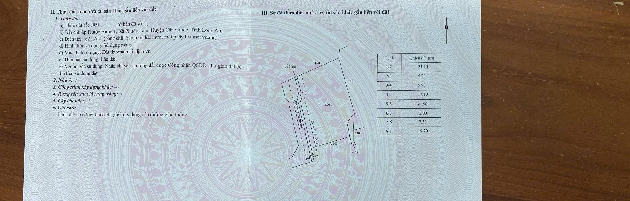 Đất thương mại dịch vụ xã Mỹ Lộc, 615m² giá 5 tỷ - Cơ hội đầu tư hấp dẫn!
