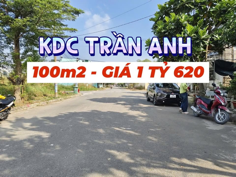 Đất nền đẹp tại Khu Dân cư Trần Anh - 100m² giá 1.62 tỷ - Sổ hồng riêng
