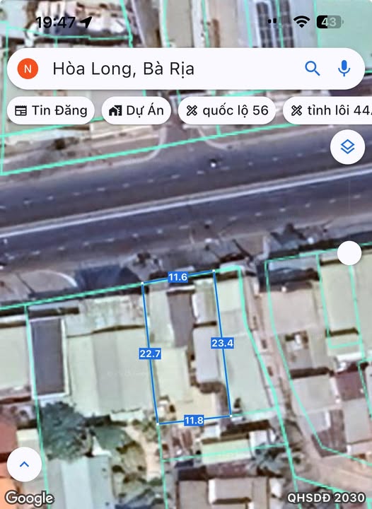 Đất nền Bà Rịa - Vũng Tàu 269m² giá 9.2 tỷ - Mặt tiền tỉnh lộ 52 kinh doanh đắc địa!