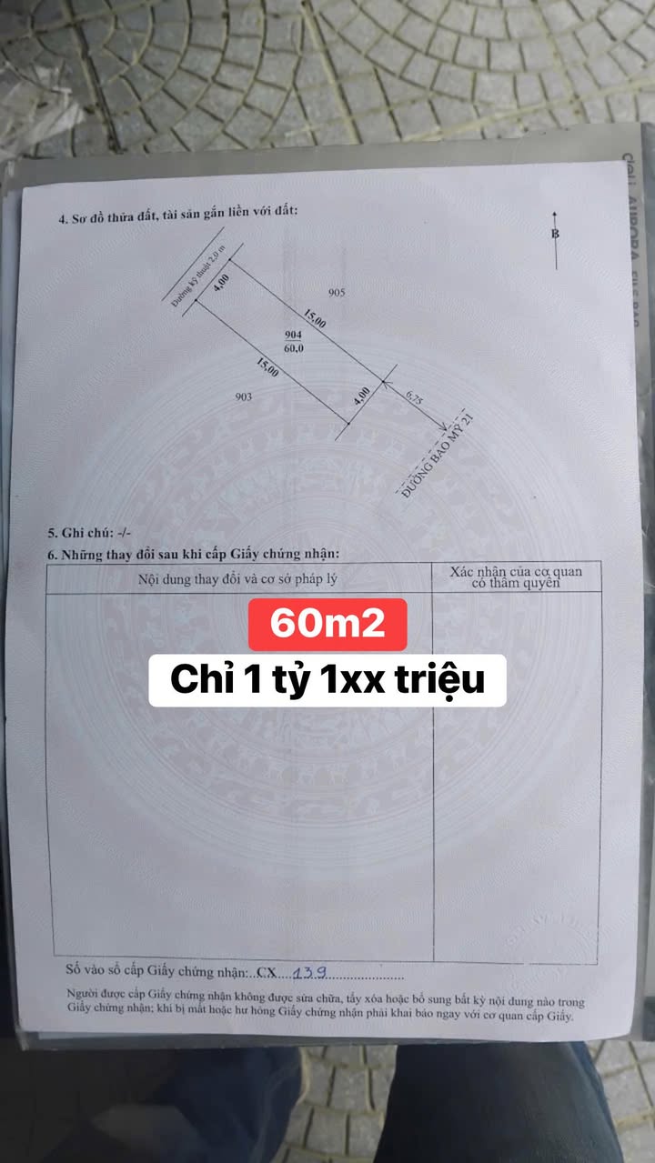 Đất nền Hương Sơ - Phú Xuân 60m² giá 1.1 tỷ - Sổ hồng chính chủ