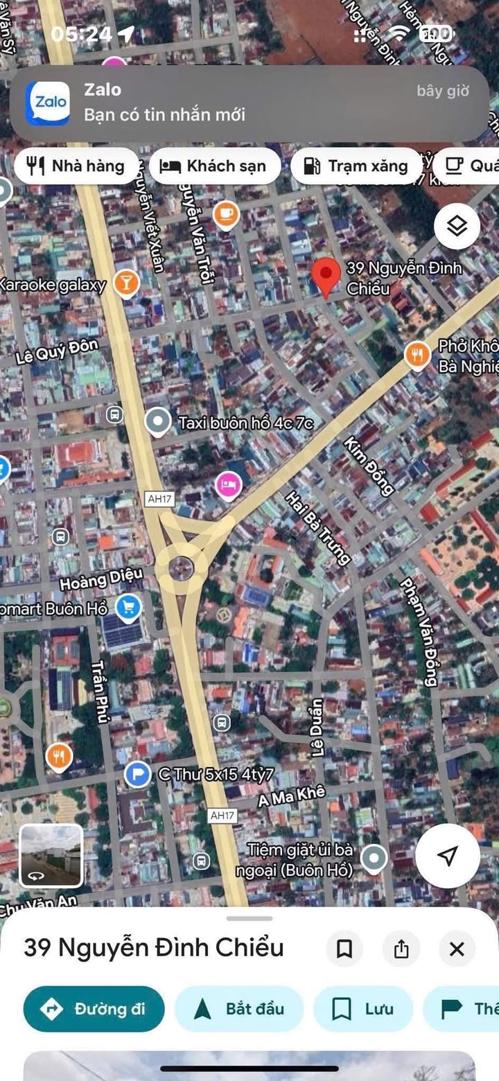 Nhà mặt tiền Nguyễn Đình Chiểu Buôn Hồ 66m² giá 1.89 tỷ - Đầu tư sinh lời ngay!