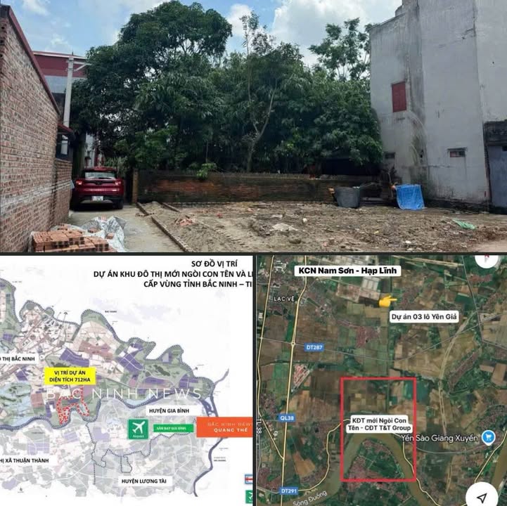 Đất nền khu phố Yên Giả, Chi Lăng, Quế Võ 77m² giá 1.7 tỷ - Mặt tiền 5.6m hiếm có!