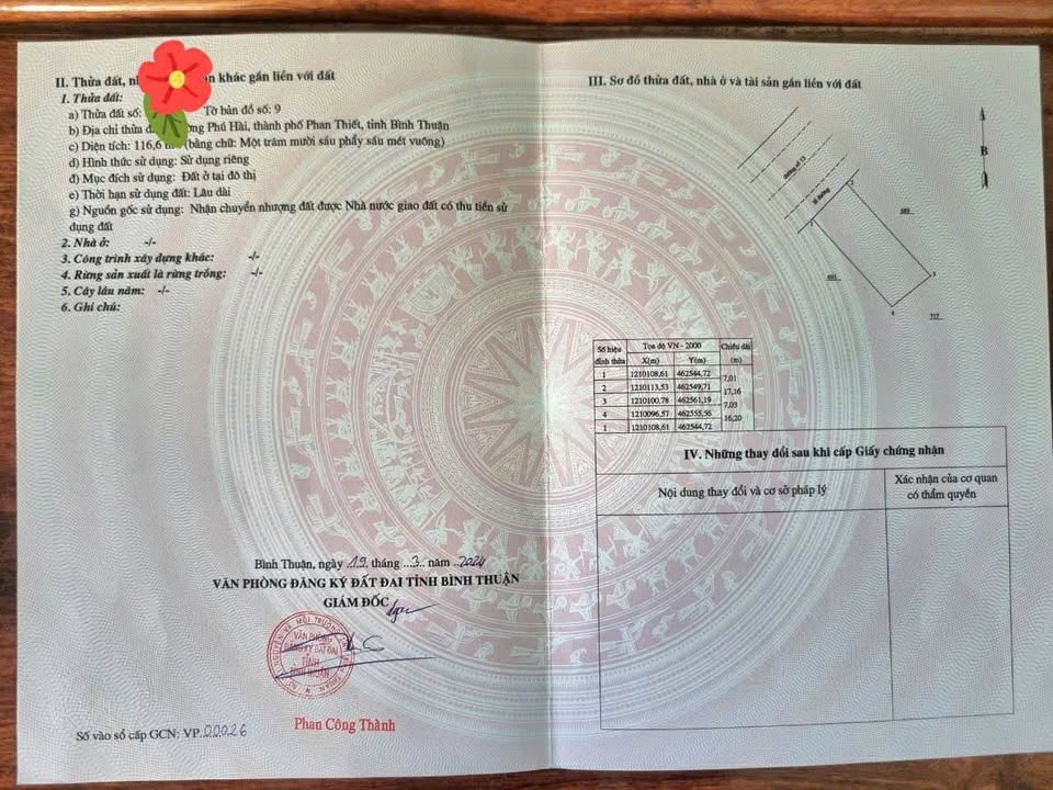 Đất nền dự án Queen Pearl Phú Hài 117m² giá 2.5 tỷ - Sổ hồng lâu dài ngay gần biển!