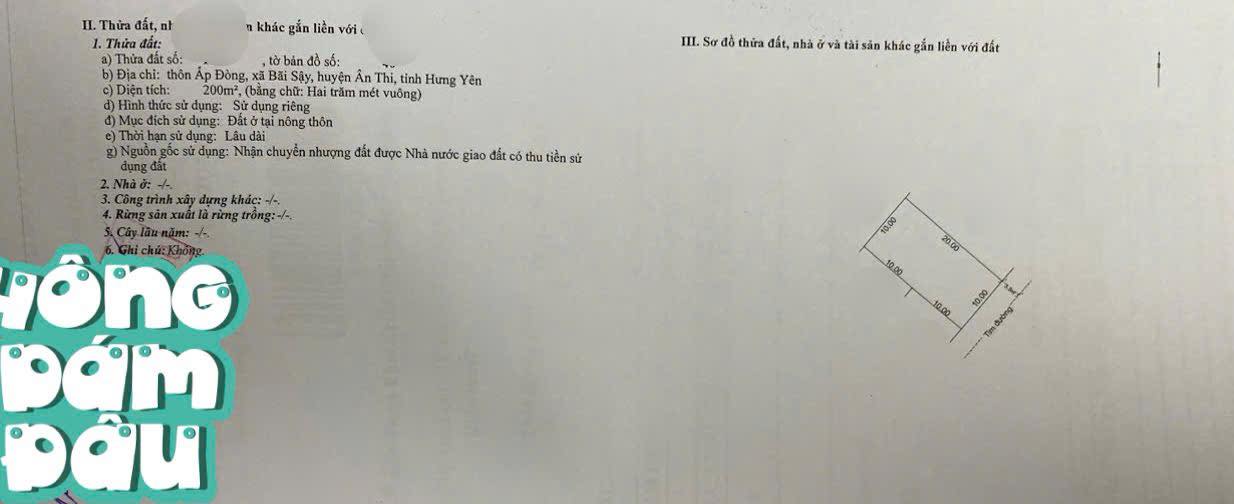Đất thổ cư Phạm Ngũ Lão 200m² giá chỉ 15 triệu - Sổ đỏ chính chủ, vị trí đắc địa!
