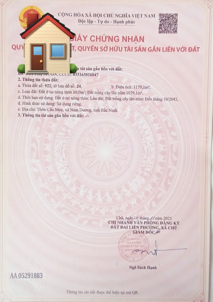 Lô đất đẹp tại xã Nam Dương, Lục Ngạn, 80m² - Đầu tư sinh lời cao!