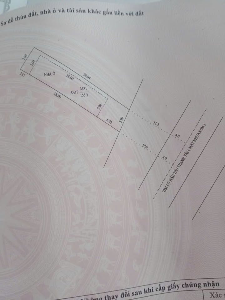 Đất thổ cư 155m² Lộ Hậu Tân Thạnh Tây, Cái Răng - Giá thỏa thuận hấp dẫn!