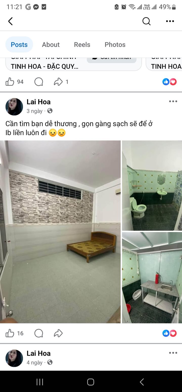 Phòng cho thuê tại 117 Lê Văn Thịnh, Hòa Minh, Đà Nẵng - Diện tích rộng, thoáng mát!