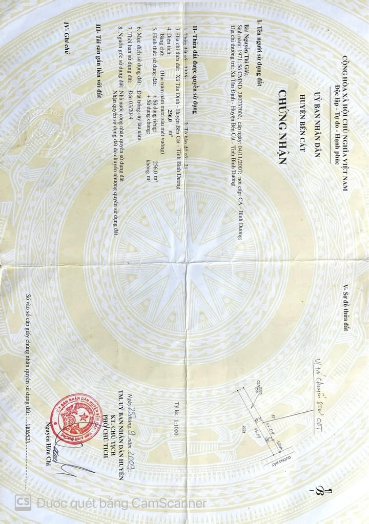 Đất nền Tân Định, Bến Cát 275m² giá chỉ 1.65 tỷ - Cơ hội đầu tư tuyệt vời!