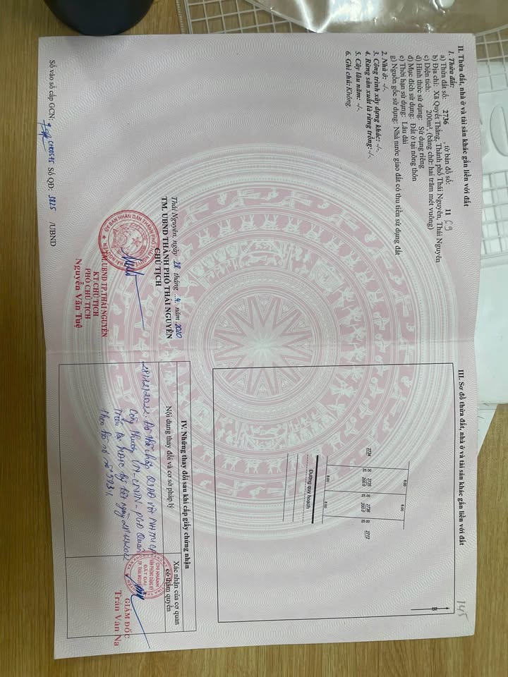 Đất nền TDC Trung Thành 1, Quyết Thắng, 200m² chỉ 5 tỷ - Đầu tư sinh lời ngay!