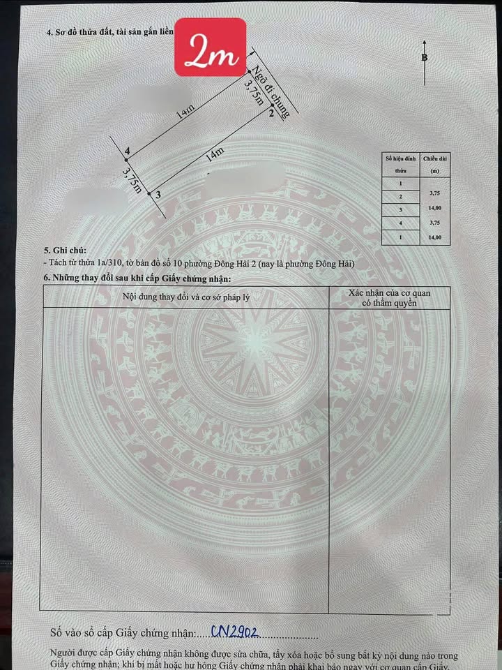 Đất nền Ngõ 44 Bình Kiều, Hải Phòng 52.5m² giá 1.68 tỷ - Đầu tư sinh lời tuyệt vời!