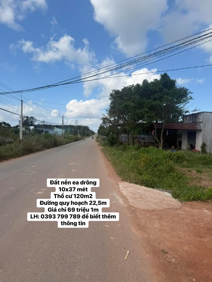 Đất nền Ea Drông 370m² giá chỉ 69 triệu - Cơ hội đầu tư tuyệt vời!