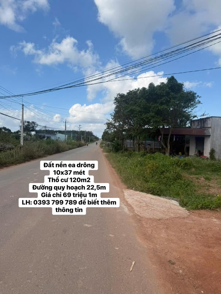 Đất nền Ea Drông 370m² giá 6.9 tỷ - Sổ đỏ chính chủ, đầu tư sinh lời!