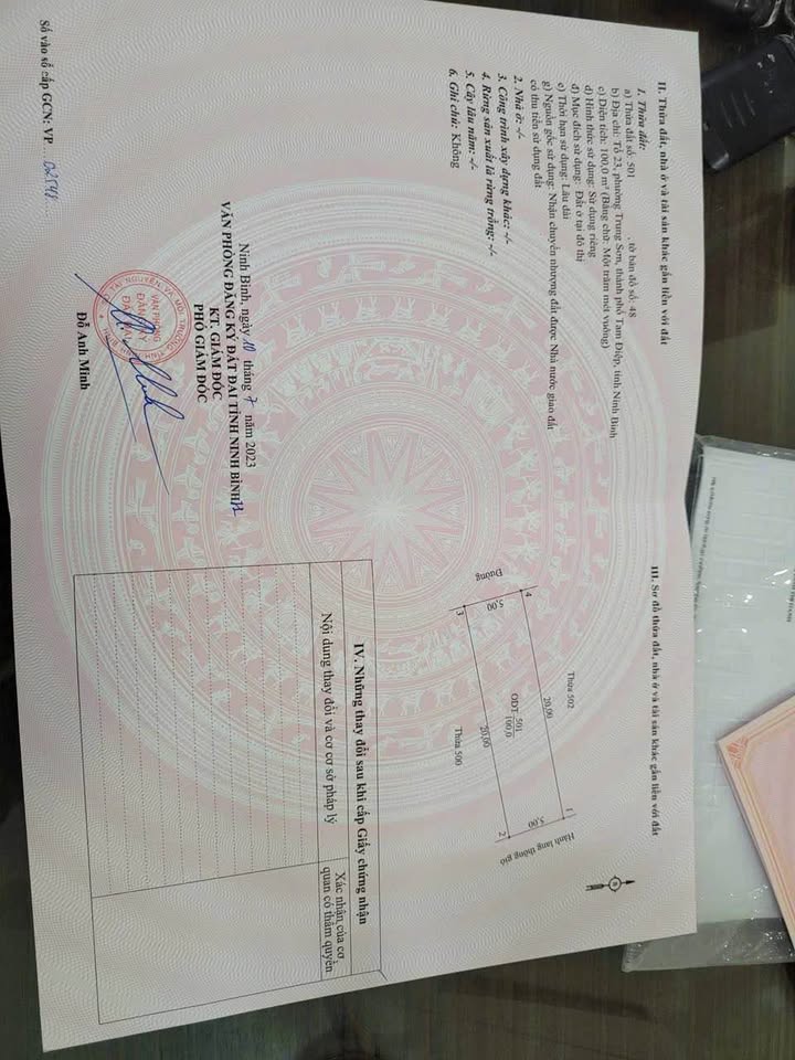 Đất nền 100m² tại Trung Sơn, Tam Điệp - Giá 1.6 tỷ - Cơ hội đầu tư hấp dẫn!